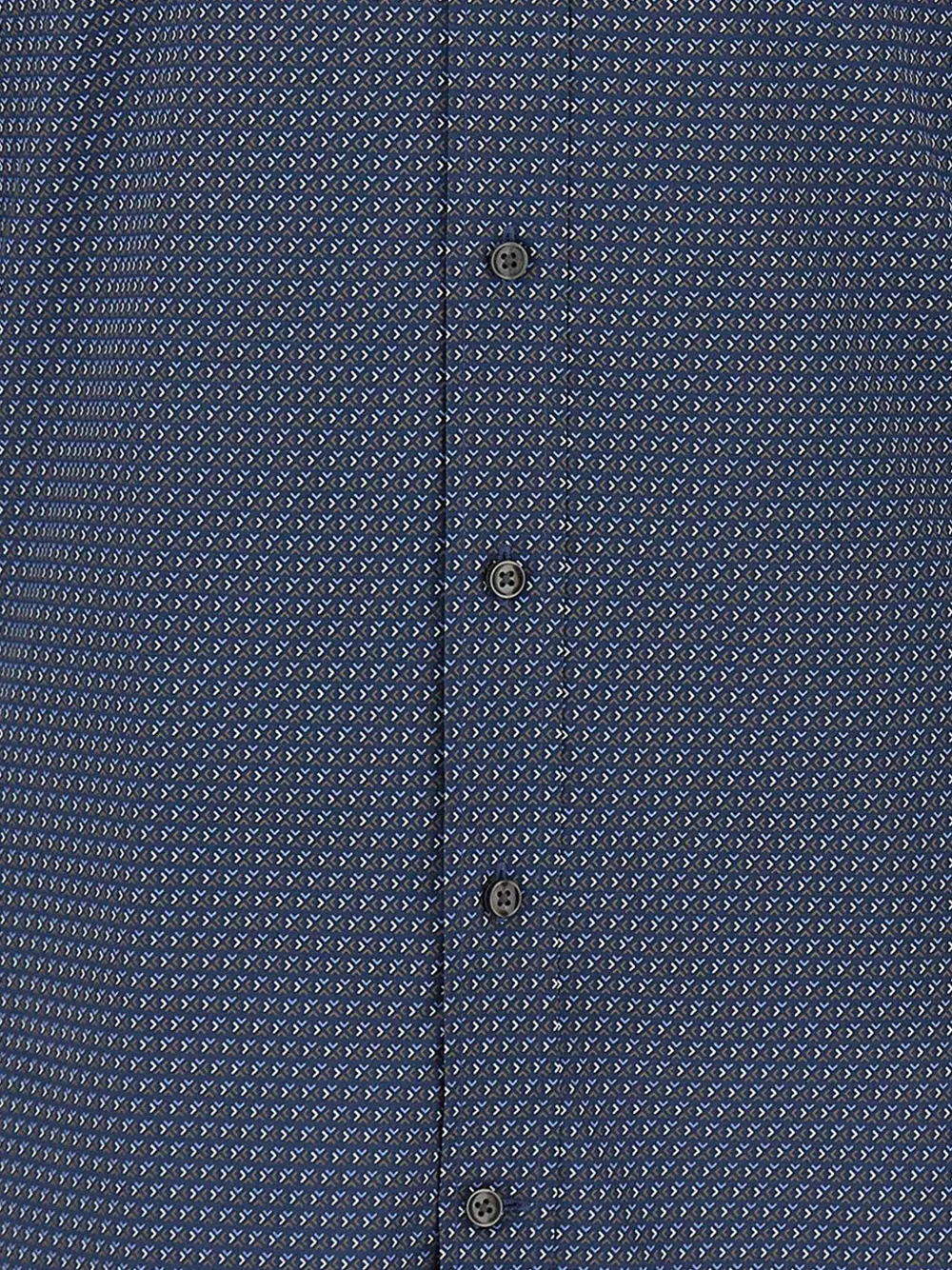 Michael Kors micro-pattern slim-fit shirt Blauw