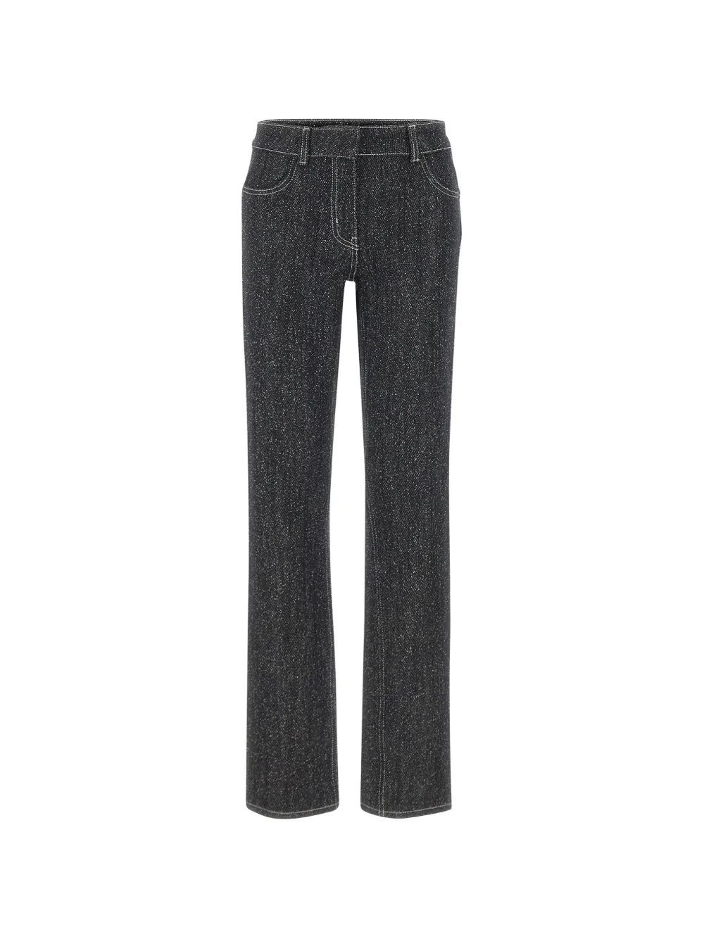 Courrèges tweed snap-button jeans