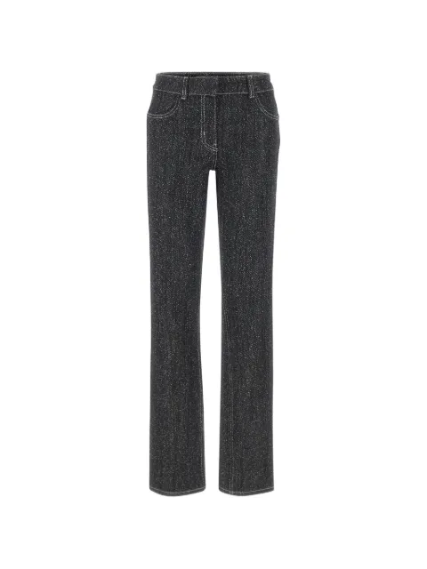 Courrèges tweed snap-button jeans