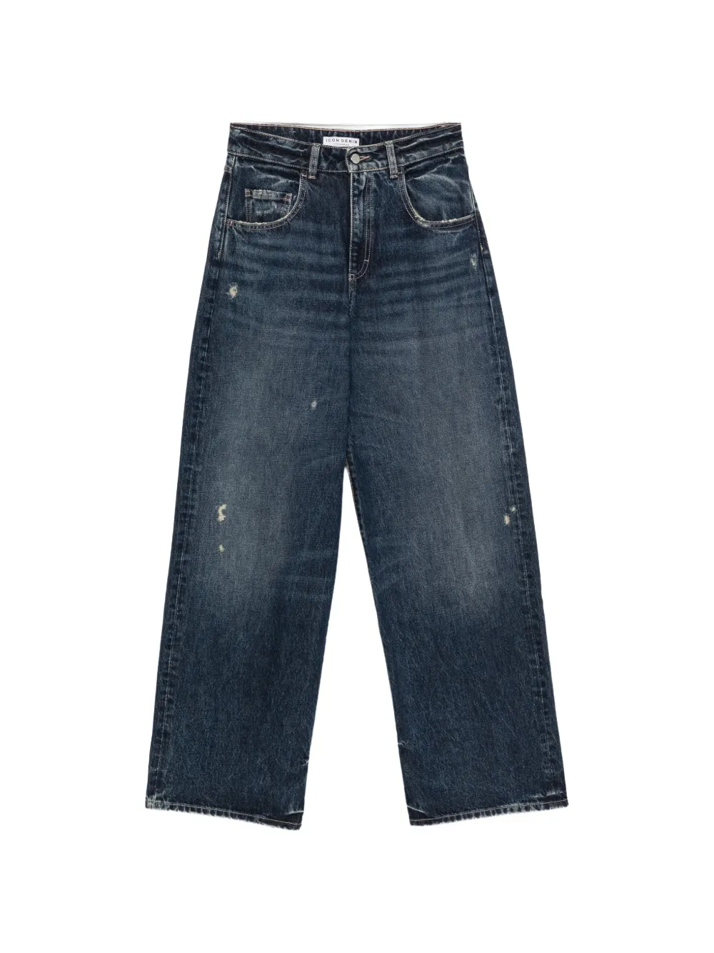 ICON DENIM Pppy faded distressed jeans - Blu