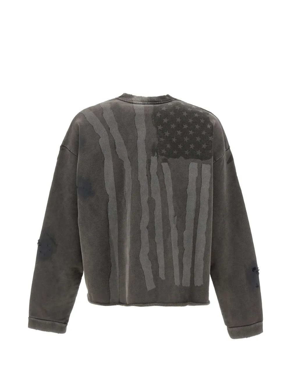 Represent Flag gerafelde sweater Grijs
