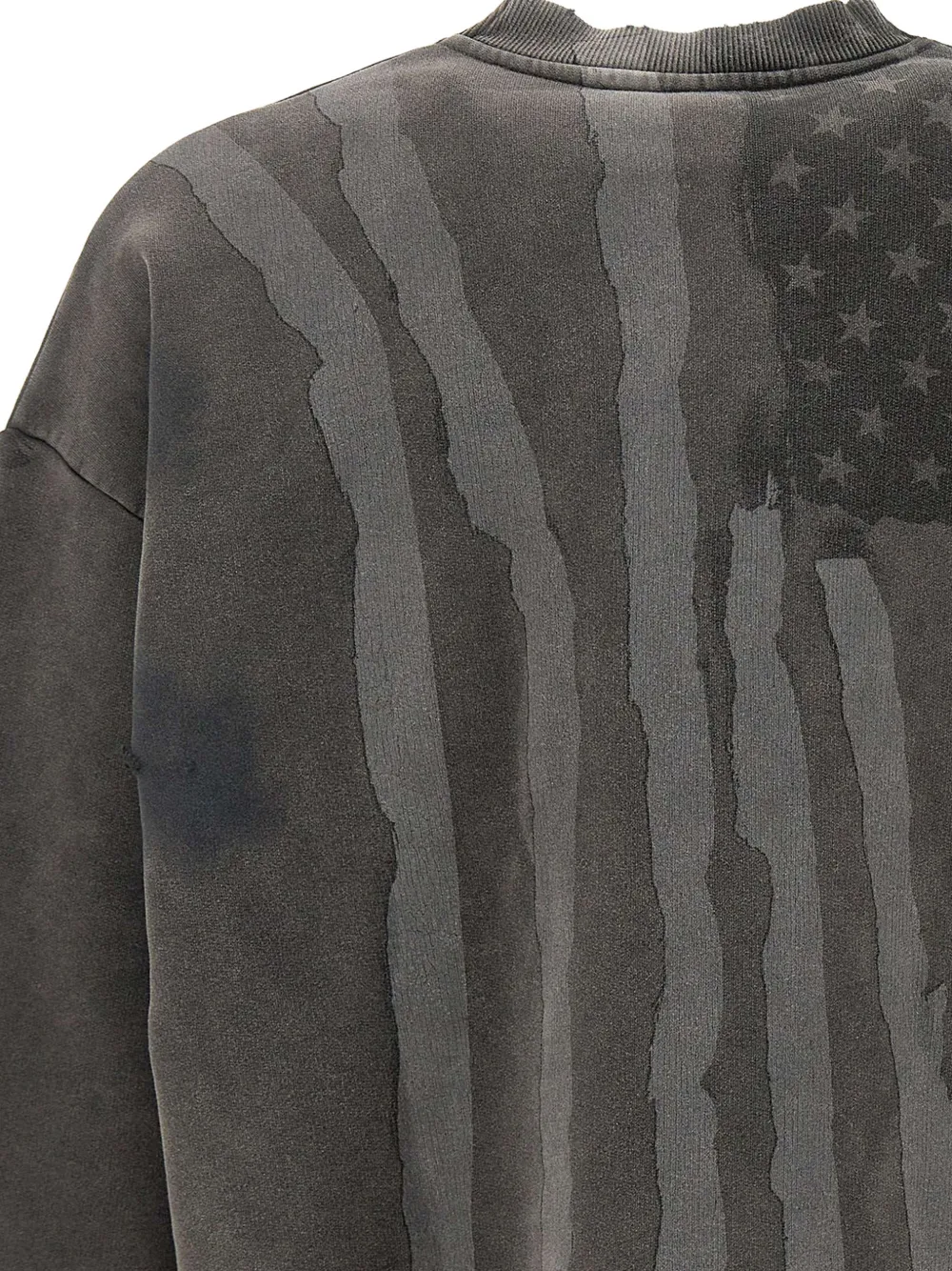 Represent Flag gerafelde sweater Grijs