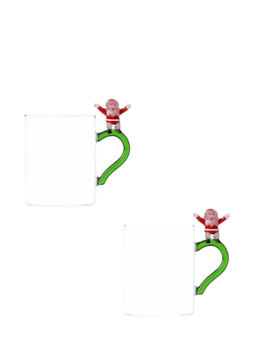 Ichendorf Milano Babbo Natale Felice mugs (set of two) - Blanc Ichendorf Milano Babbo Natale Felice mugs (set of two) - Blanc