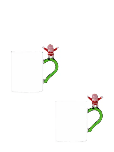 Ichendorf Milano Babbo Natale Felice mugs (set of two)