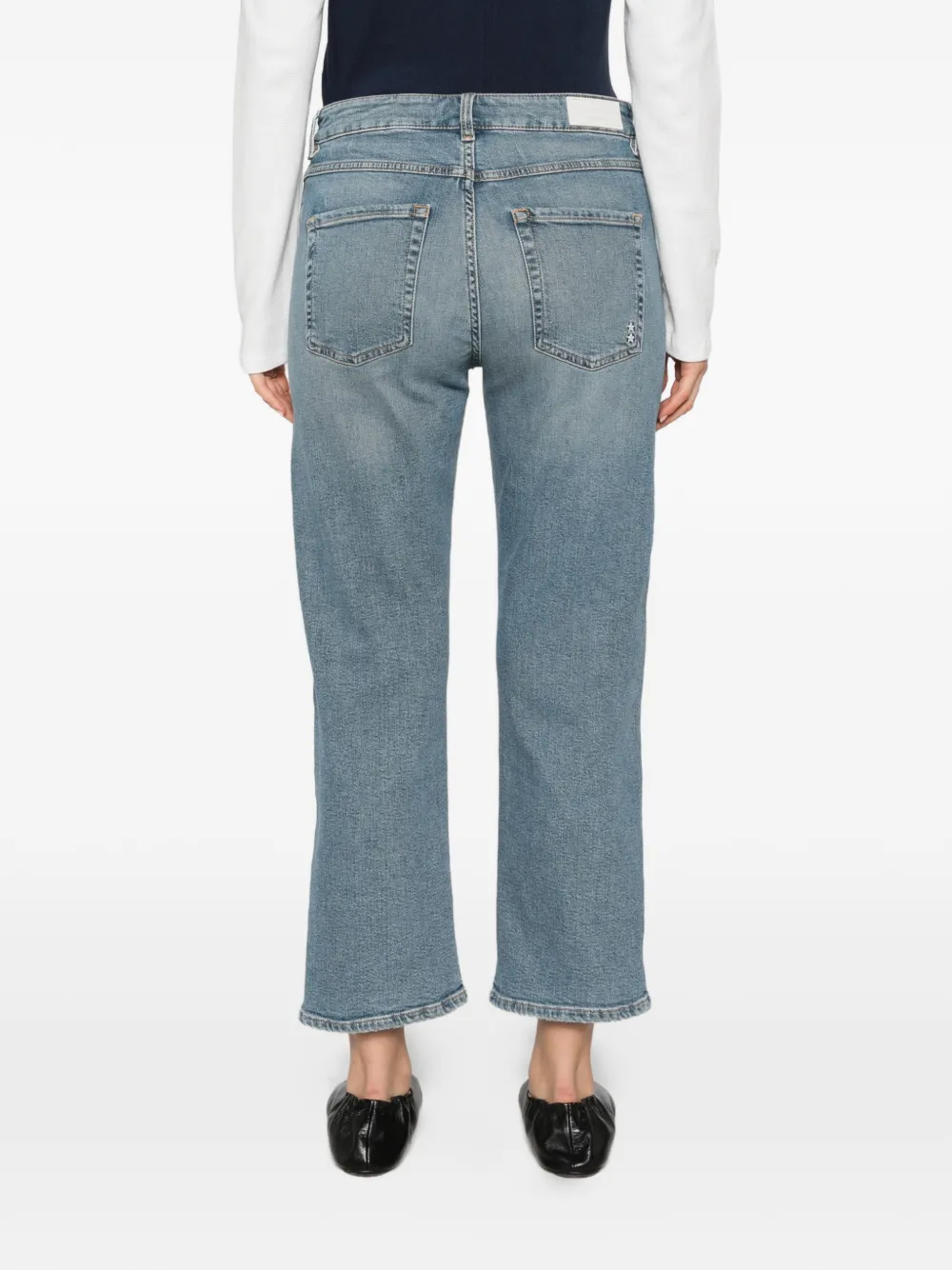 ICON DENIM Mimi straight jeans met vervaagd effect Blauw