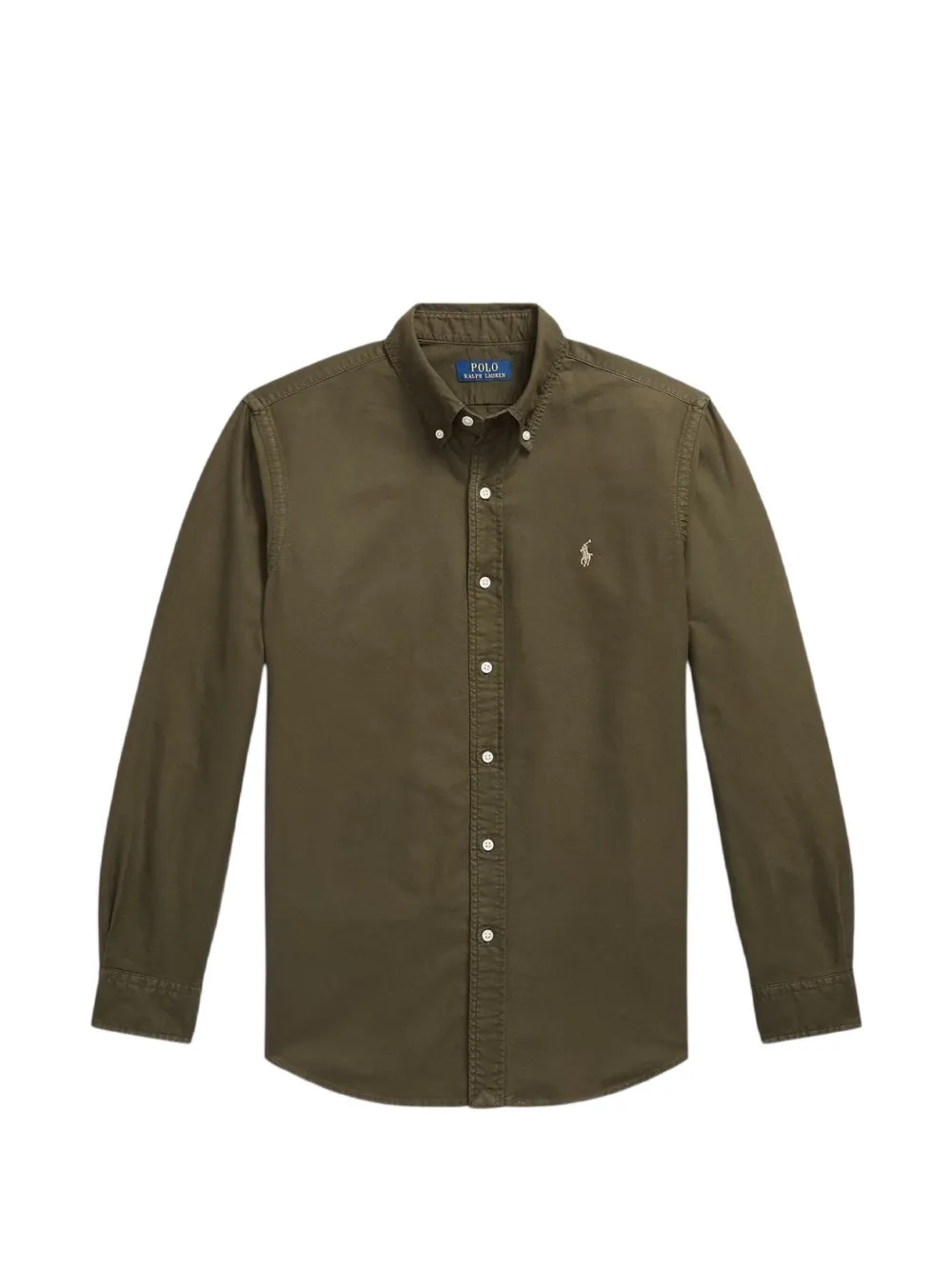 Polo Ralph Lauren Custom Fit garment-dyed Oxford shirt - Verde
