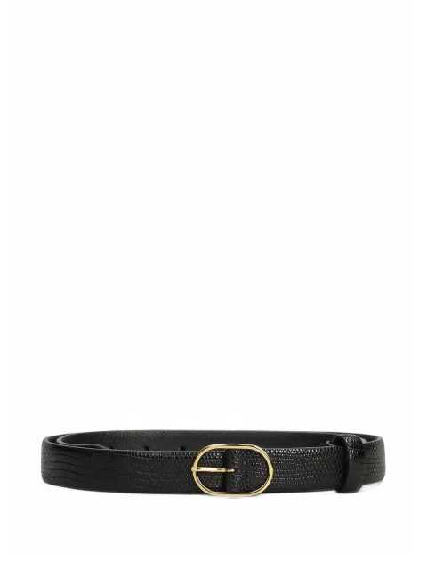 Lardini lizard-effect buckle belt