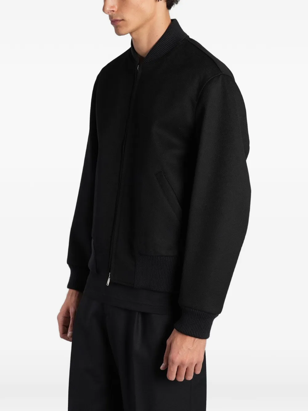 Lardini Bomberjack met logopatch Zwart