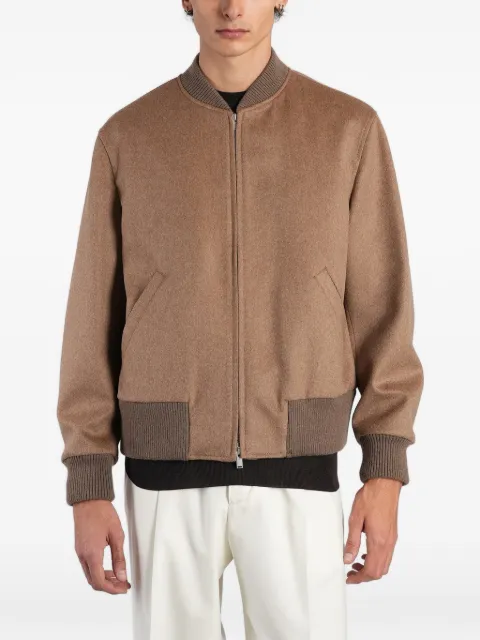 Lardini ribbed-trim bomber jacket