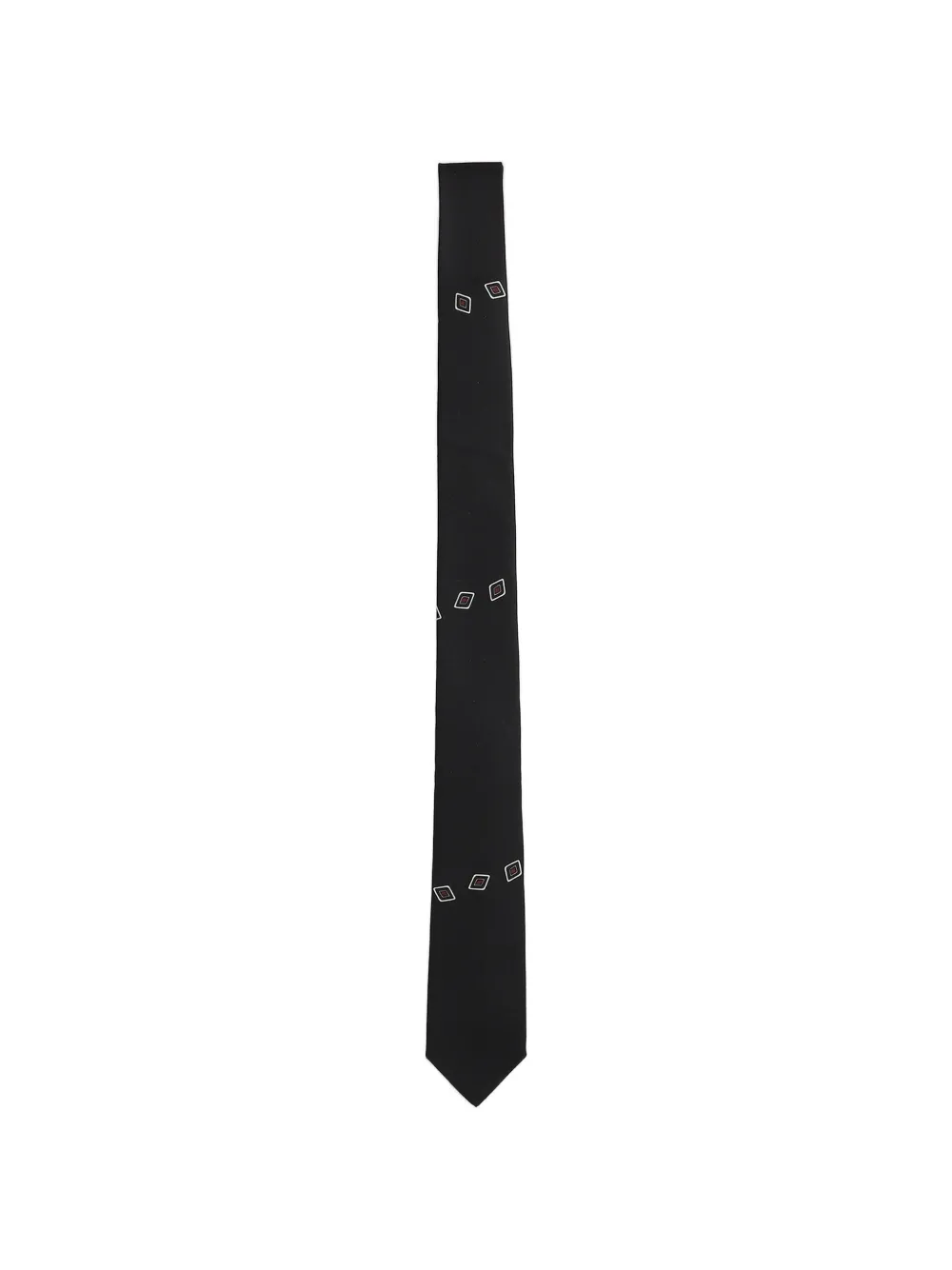 Lardini Stropdas met geometrische print Zwart