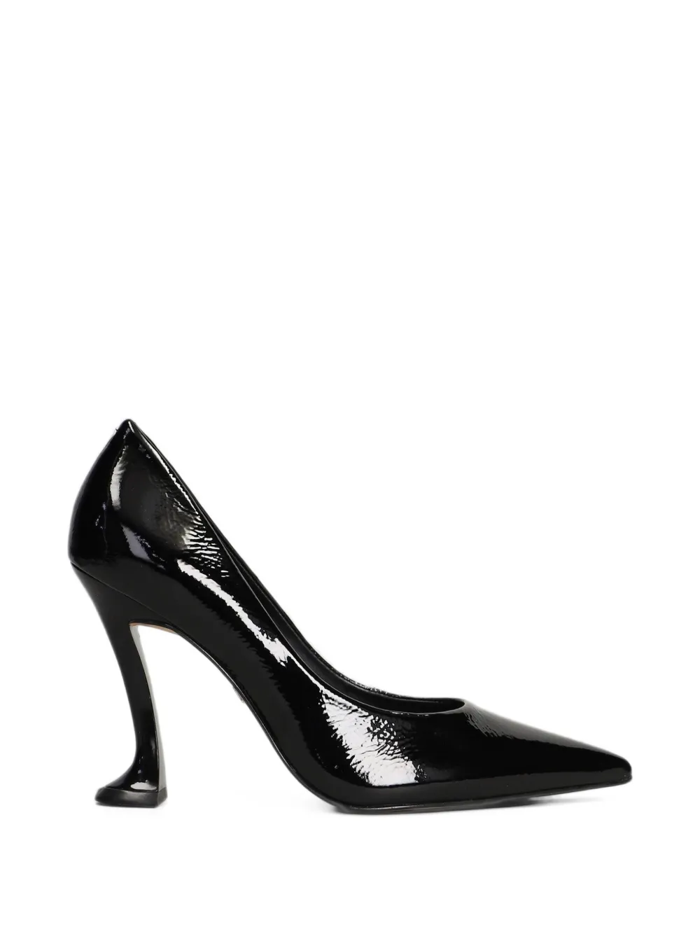 CARRANO Angeline patent-leather pointed-toe sculpted-heel pumps - Noir