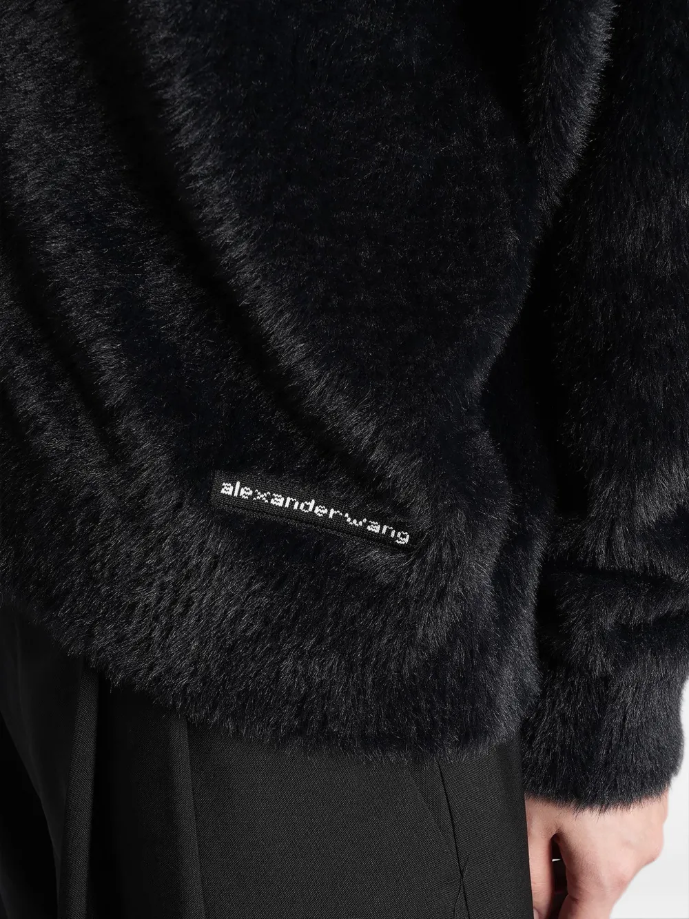 Alexander Wang Chenille vest met V-hals en textuur Zwart
