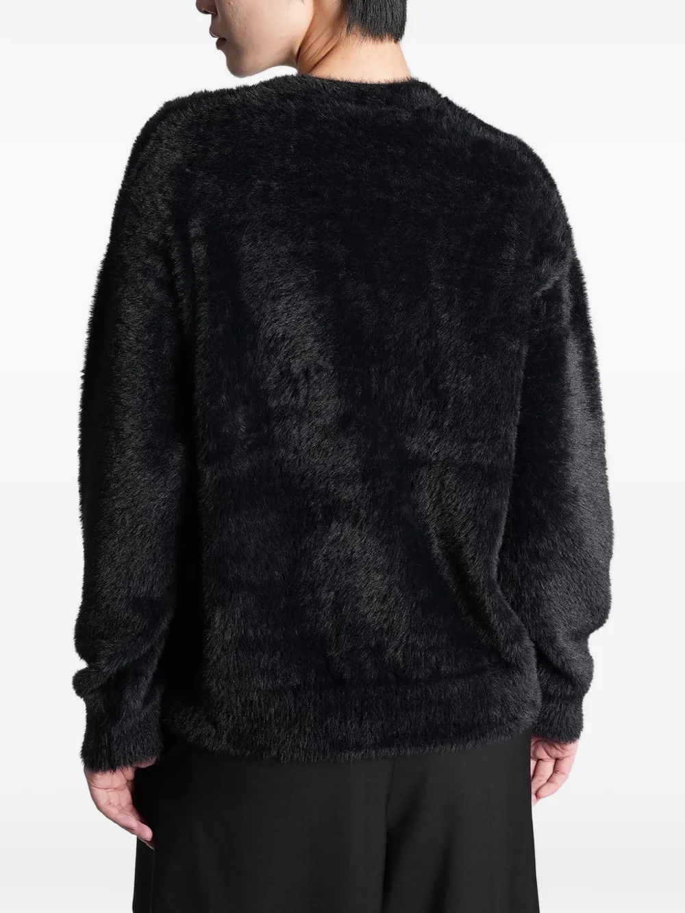 Alexander Wang Chenille vest met V-hals en textuur Zwart