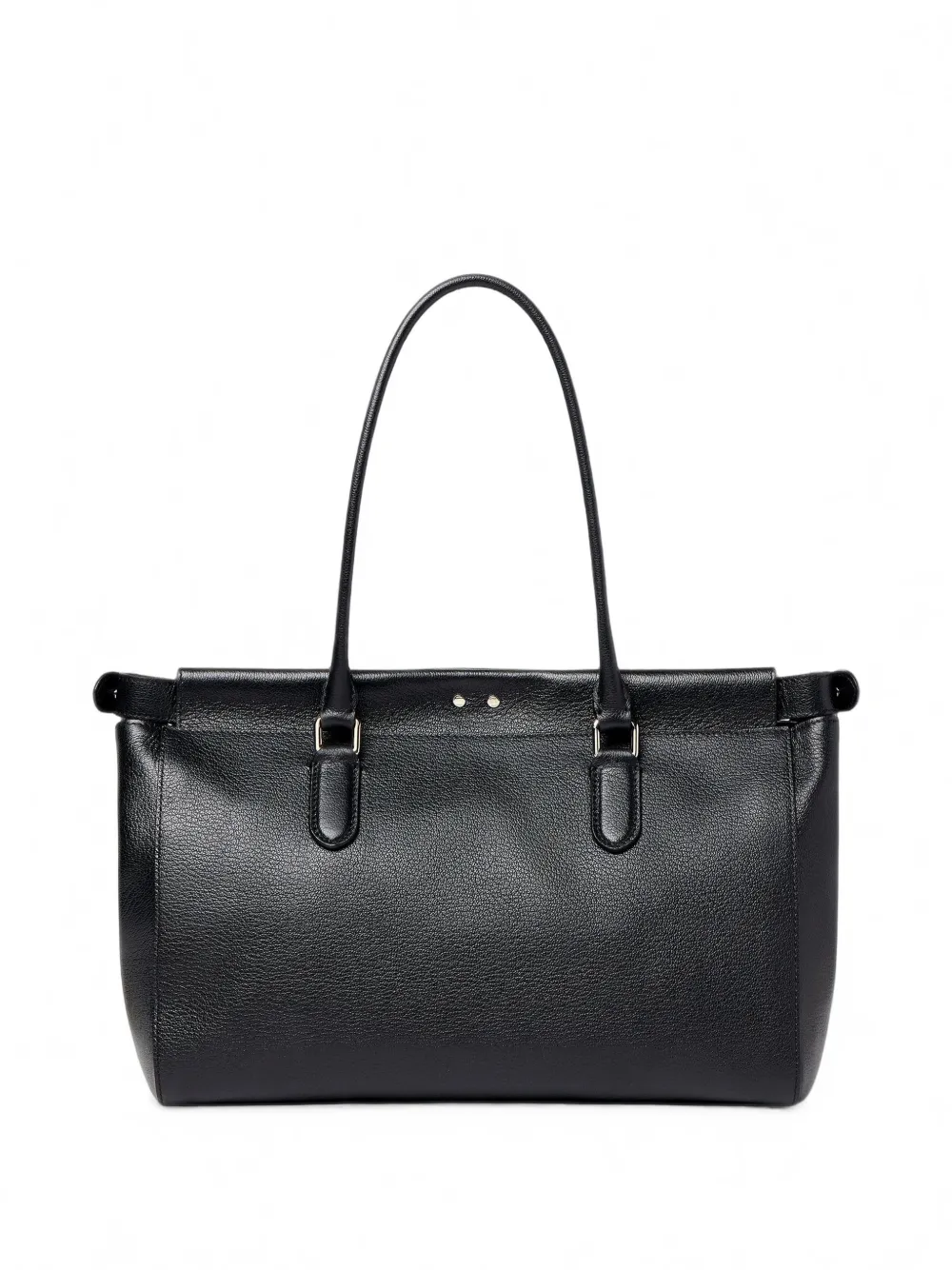 FENDI Kleine Peekaboo leren shopper met textuur Zwart
