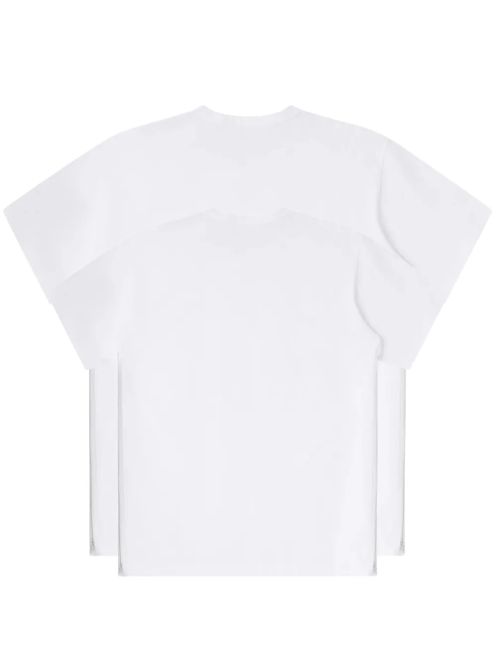 Comme Des Garçons Shirt T-shirt met rits Wit