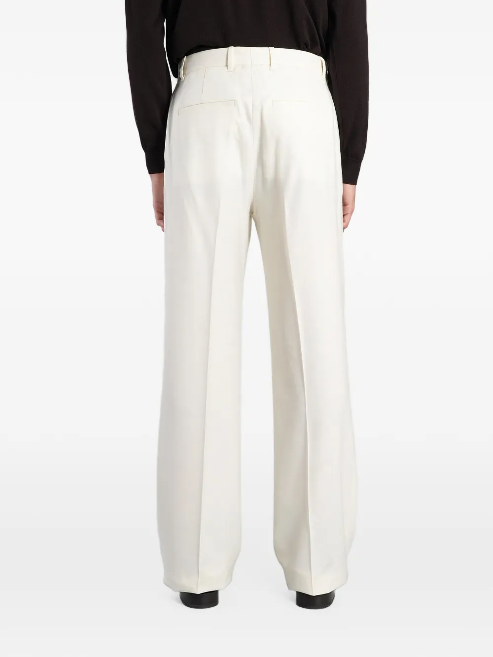 Lardini pleated wide-leg trousers Wit