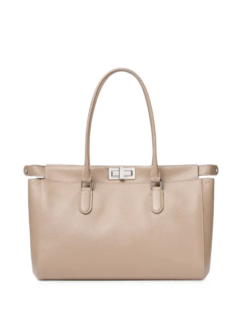 FENDI 피카부 그레인 레더 스몰 토트 백