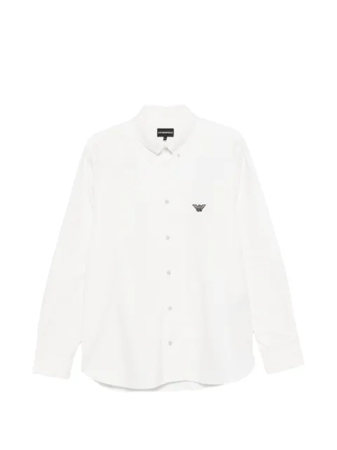 Emporio Armani skjorte med knaplukning og logomærke