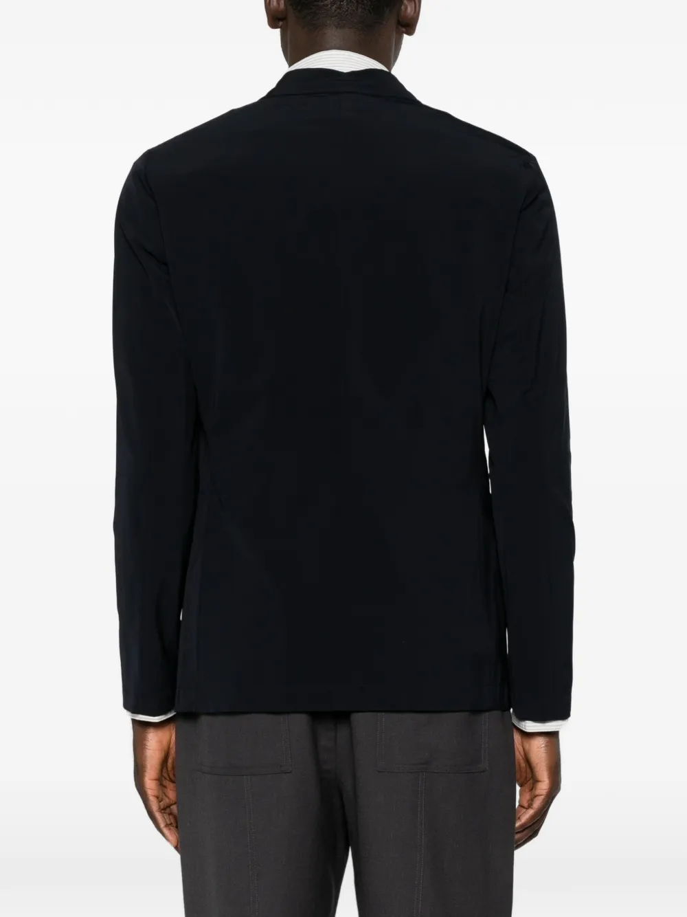 Emporio Armani Blazer met enkele rij knopen en borstzak Blauw