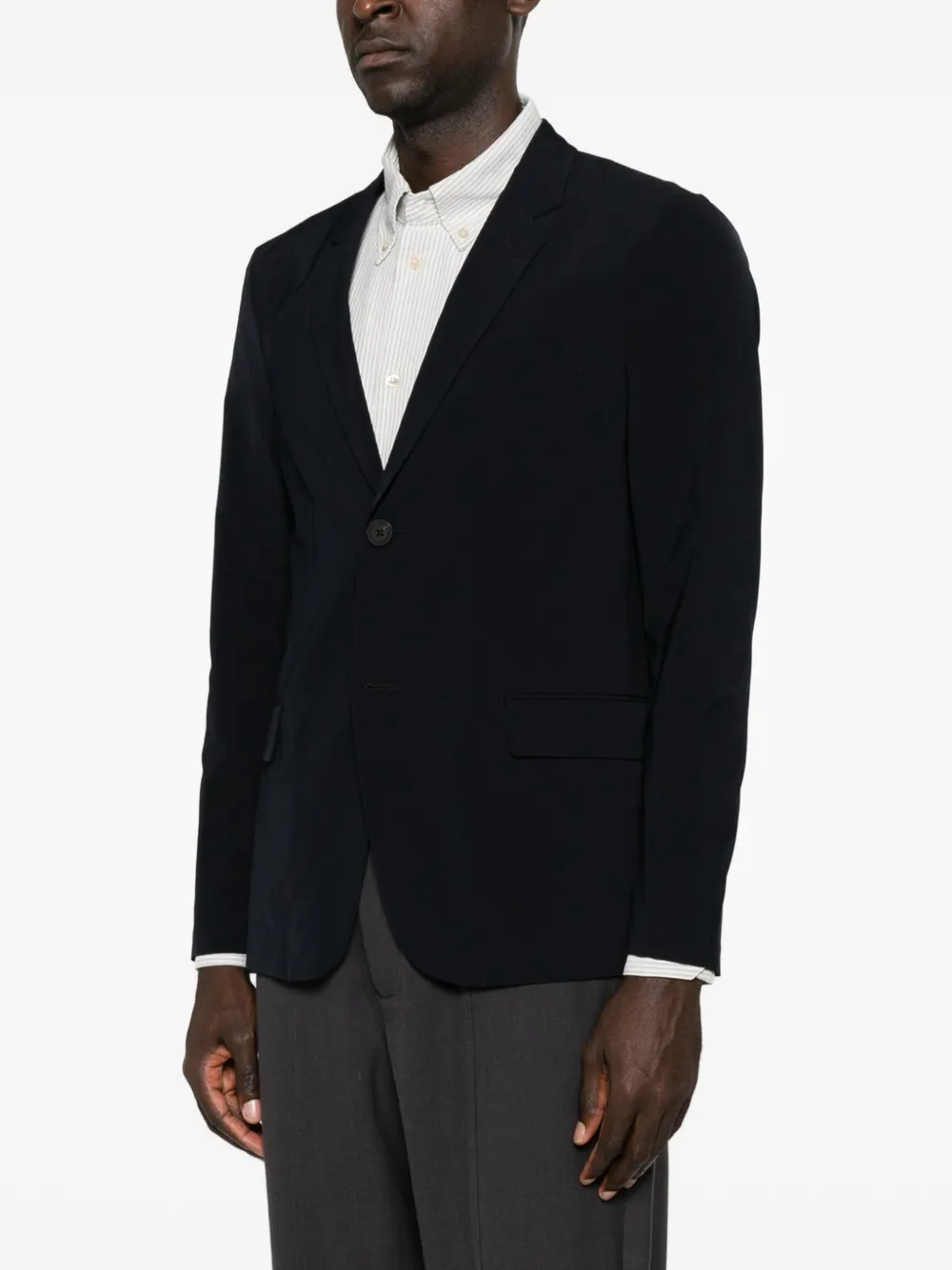 Emporio Armani Blazer met enkele rij knopen en borstzak Blauw