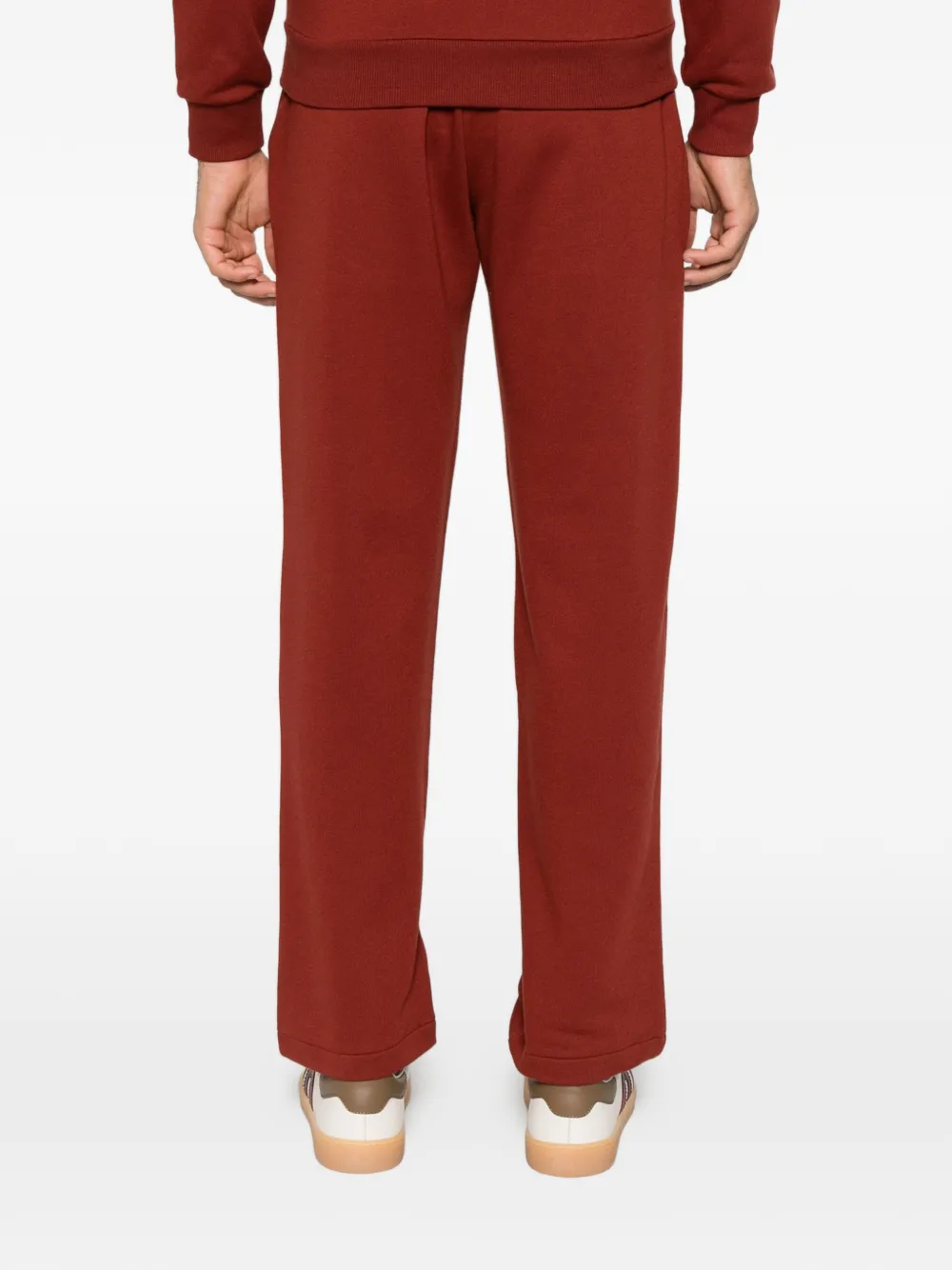 Emporio Armani Logo-embroidered Zip-up Tracksuit In Rot