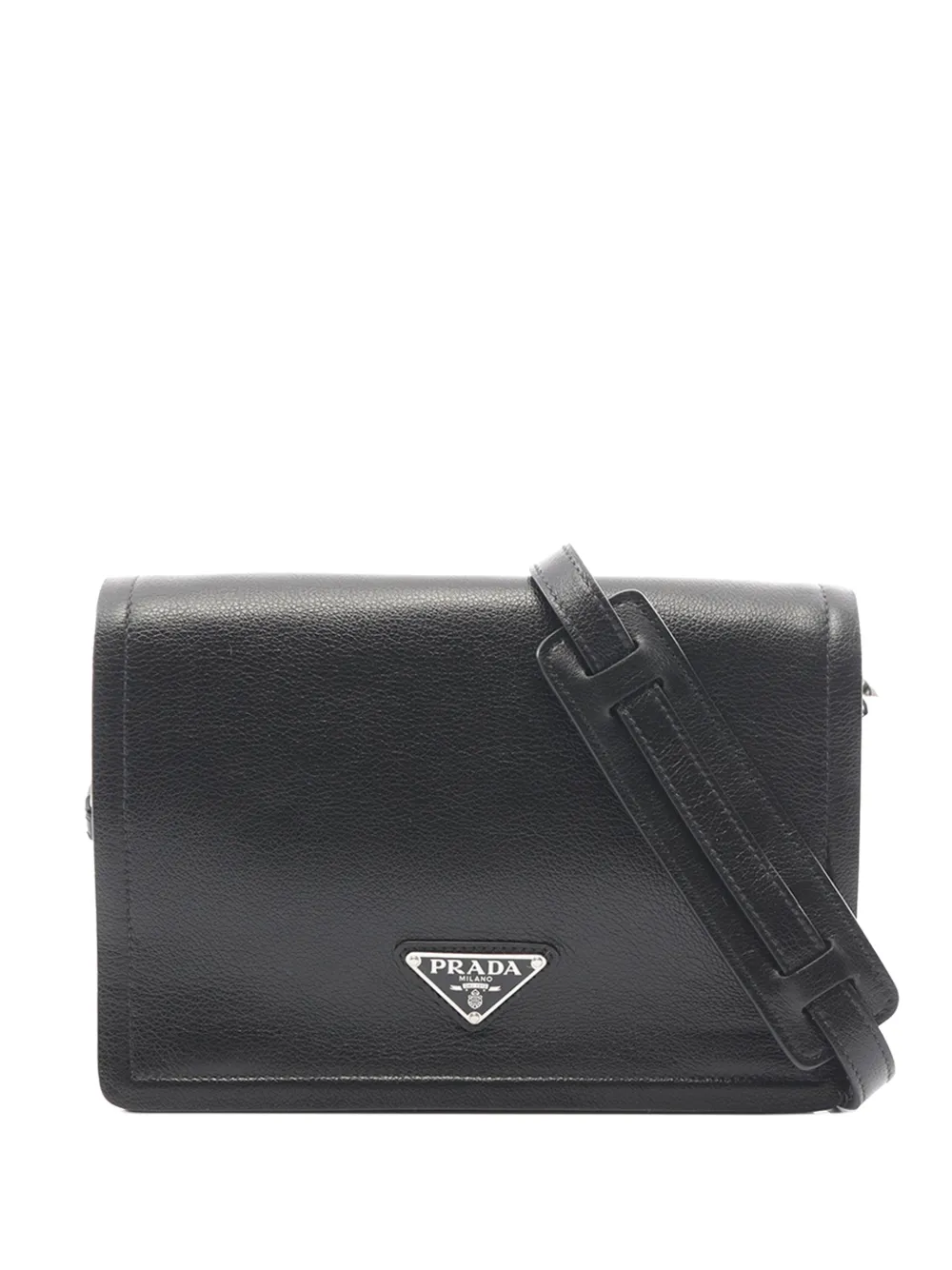 Prada Pre-Owned 2013-2026 Glace Calf crossbody bag - Nero