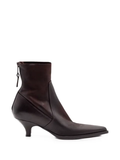 Elena Iachi Thais Boston tapered-toe spool-heel ankle boots