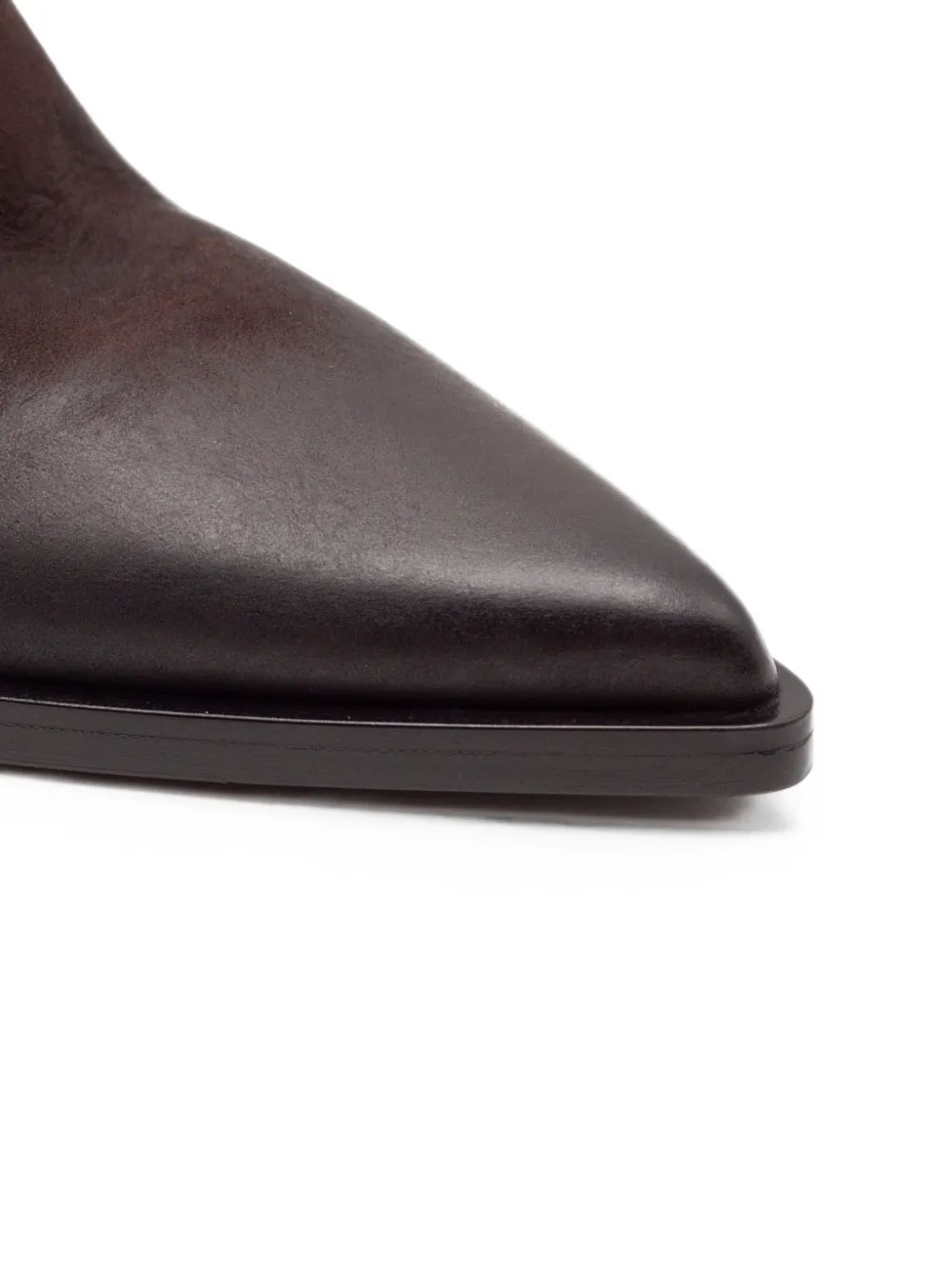Elena Iachi Thais Boston tapered-toe spool-heel ankle boots Bruin