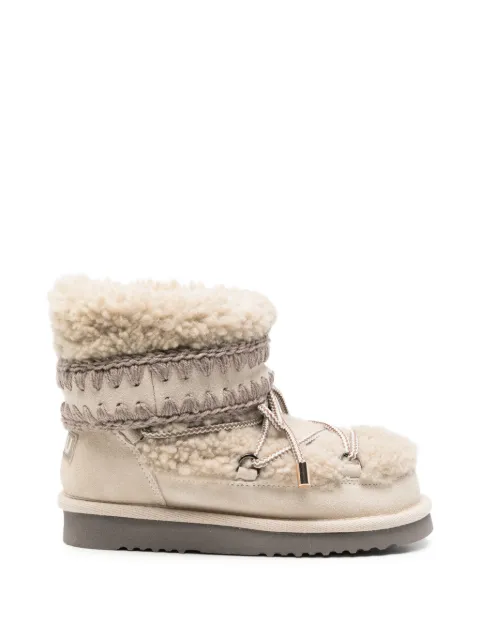 Mou Eskimo 18 crochet-trim ankle boots