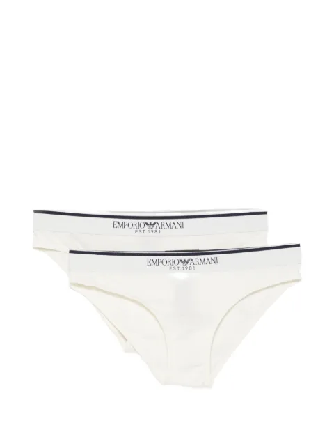 Emporio Armani logo-waistband briefs (pack of two)