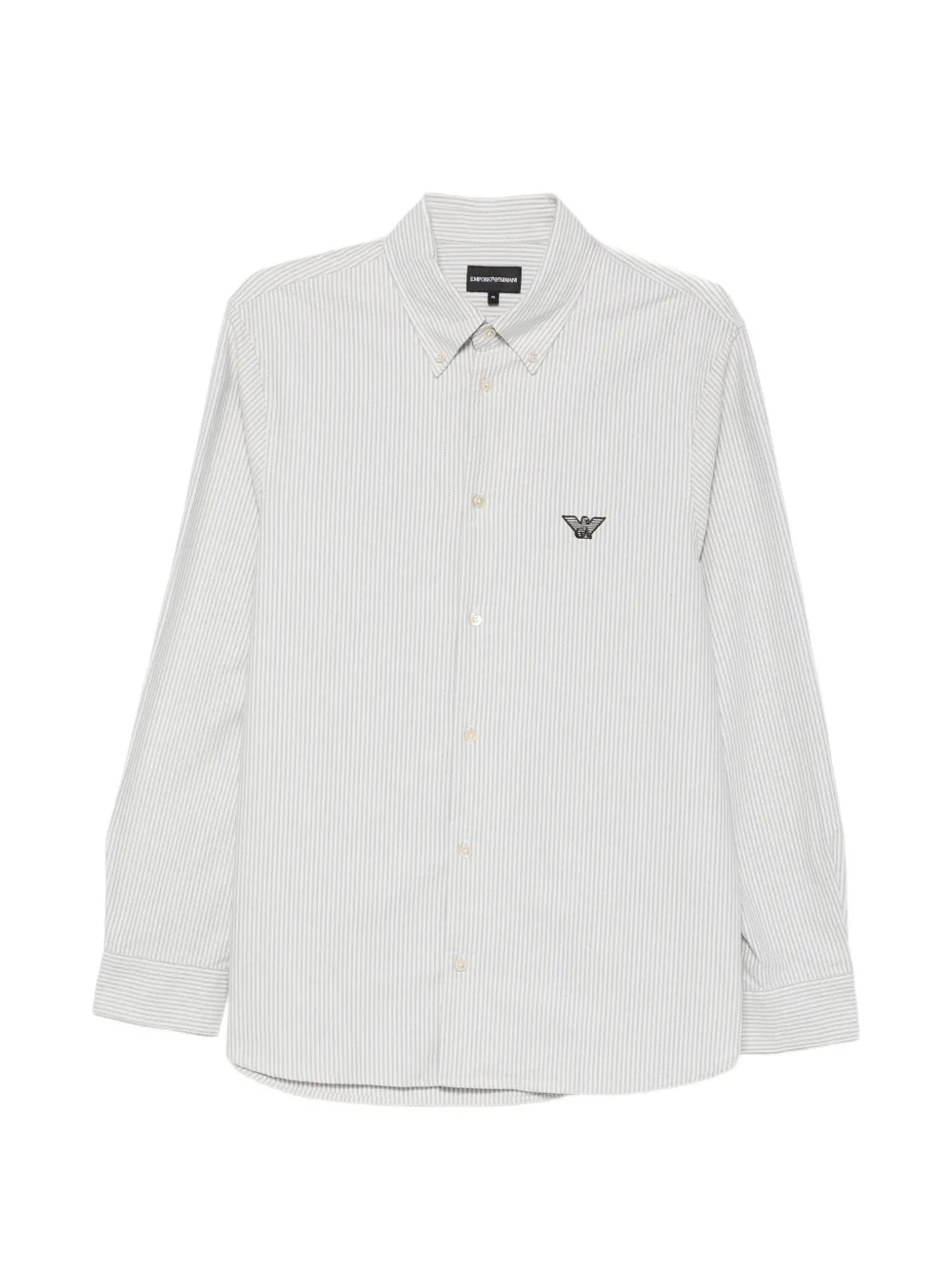 Emporio Armani striped button-down shirt - Weiß