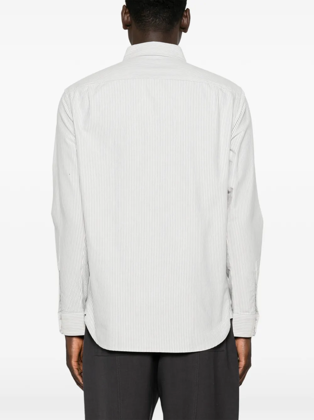 Emporio Armani Gestreept overhemd Wit