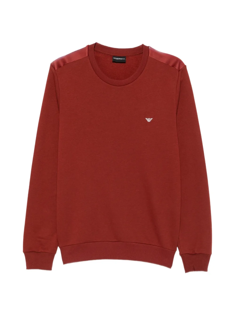 Emporio Armani logo-embroidered striped-trim tracksuit - Rosso