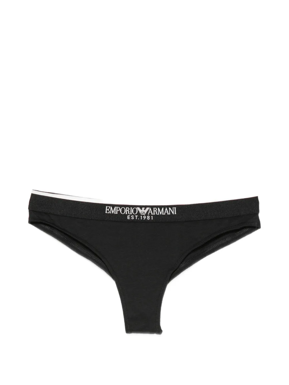 Emporio Armani logo-waistband briefs set - Schwarz