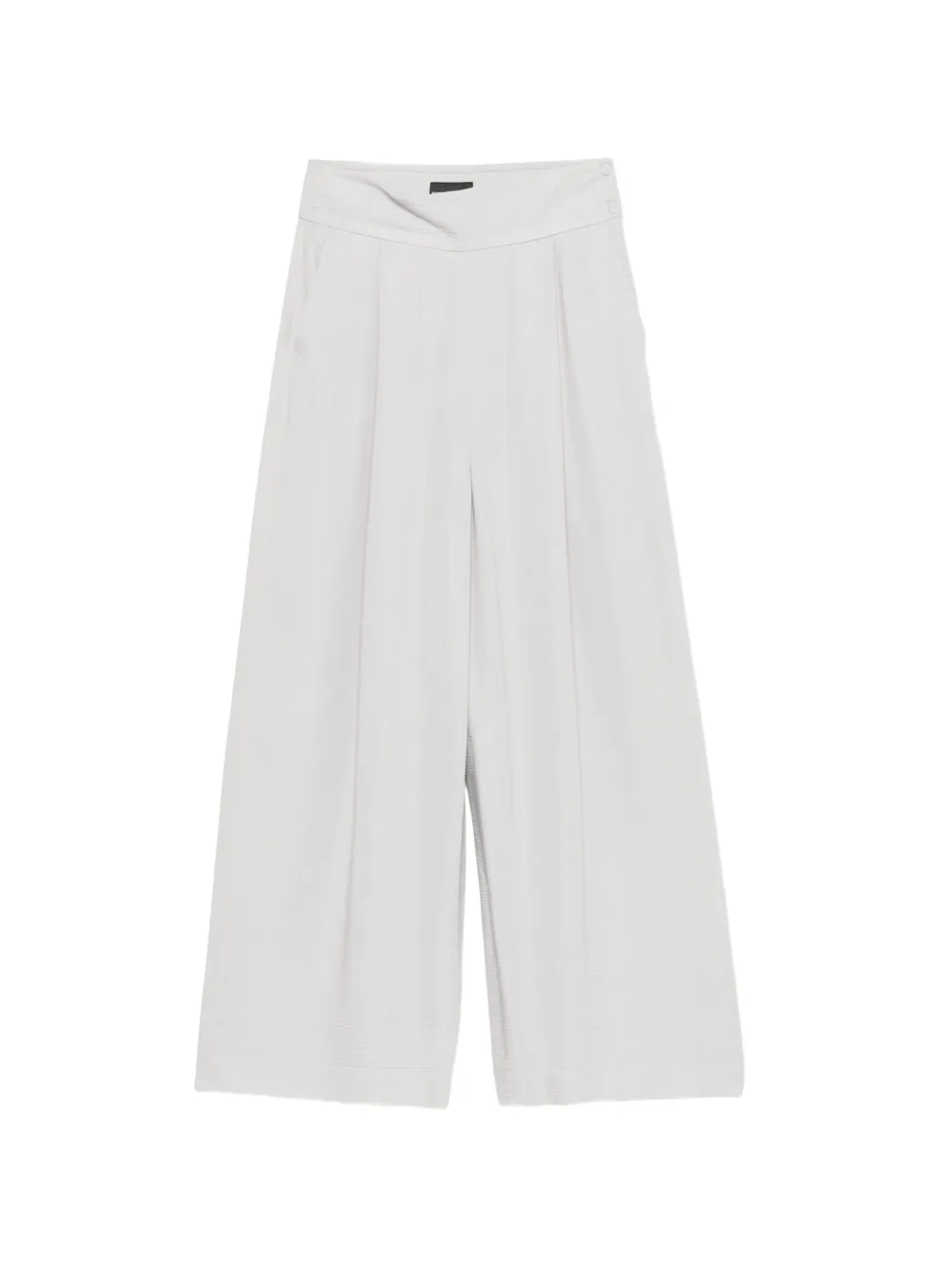 Emporio Armani pleated wide-leg trousers - Grigio