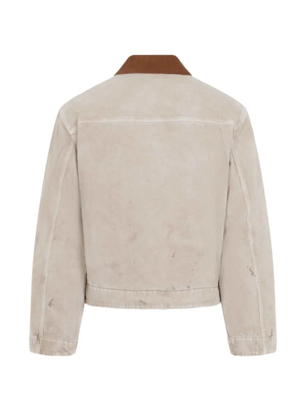 Balenciaga distressed corduroy-collar jacket Beige