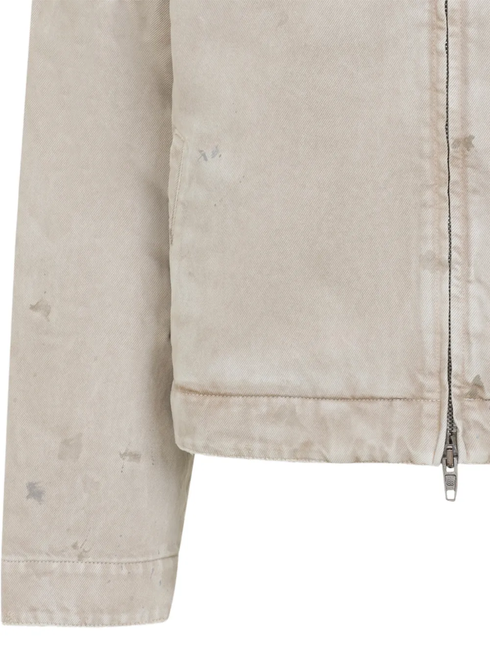 Balenciaga distressed corduroy-collar jacket Beige