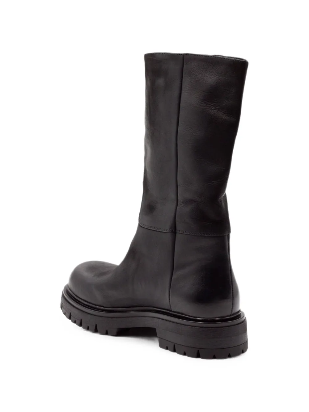 Elena Iachi distressed-effect platform boots Zwart