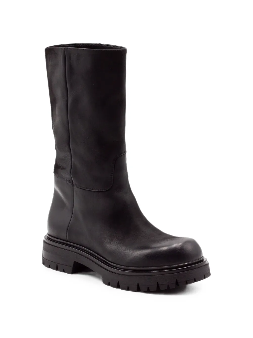 Elena Iachi distressed-effect platform boots Zwart