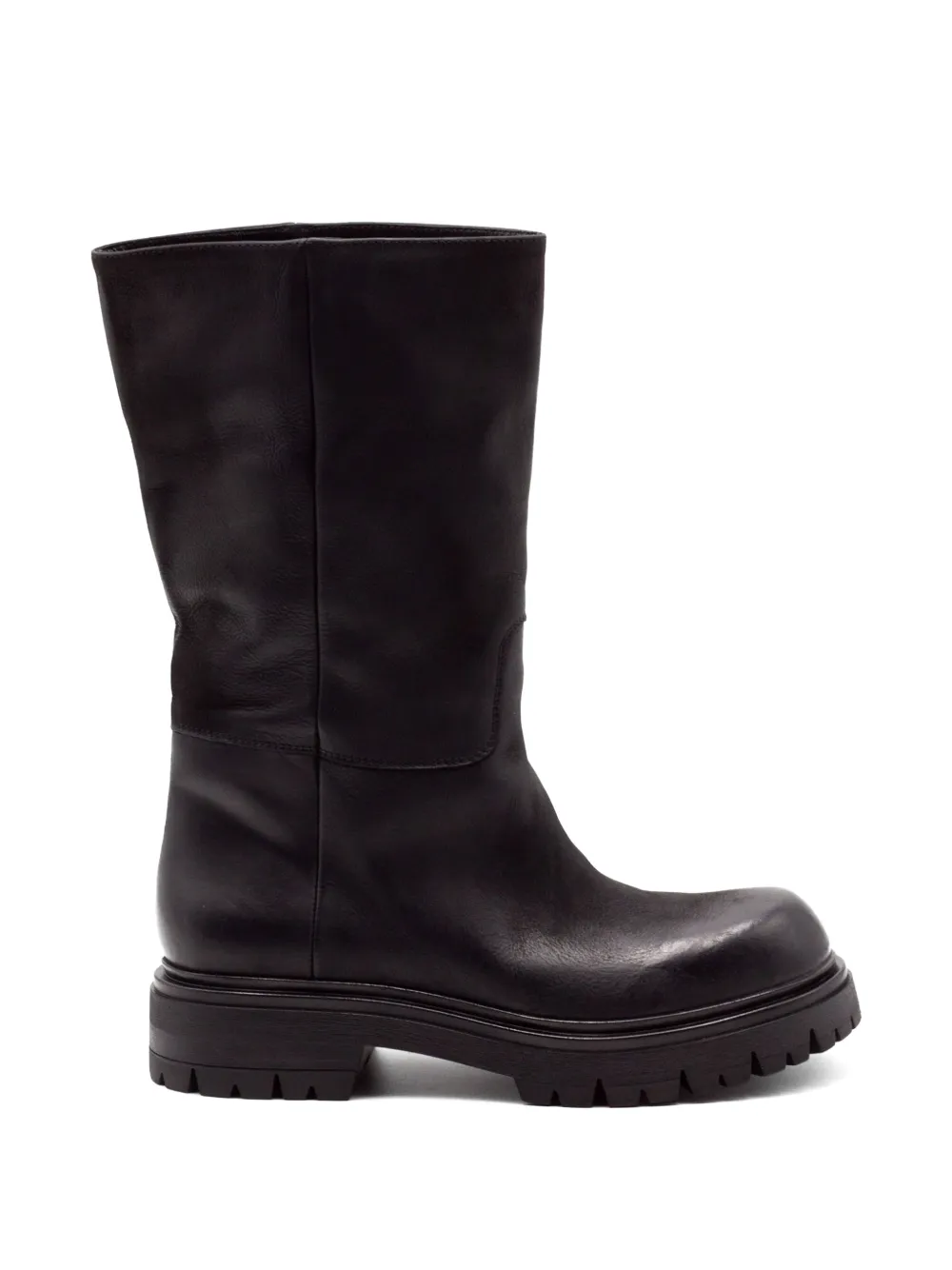 Elena Iachi bottines à effet usé et plateforme - Noir Elena Iachi bottines à effet usé et plateforme - Noir