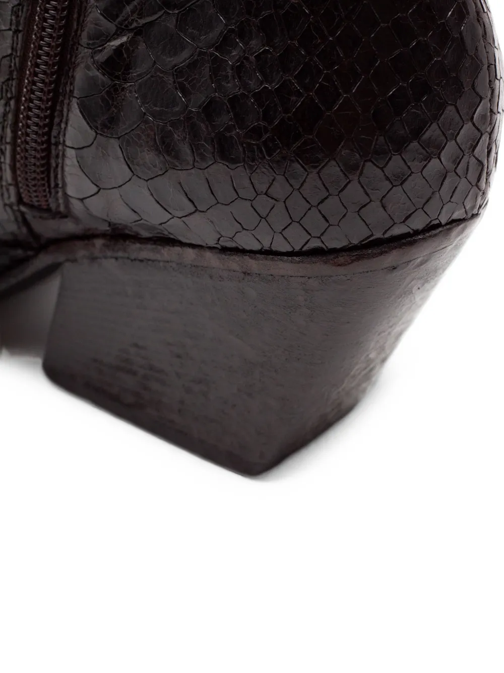 Elena Iachi reptile-print leather ankle boots Bruin