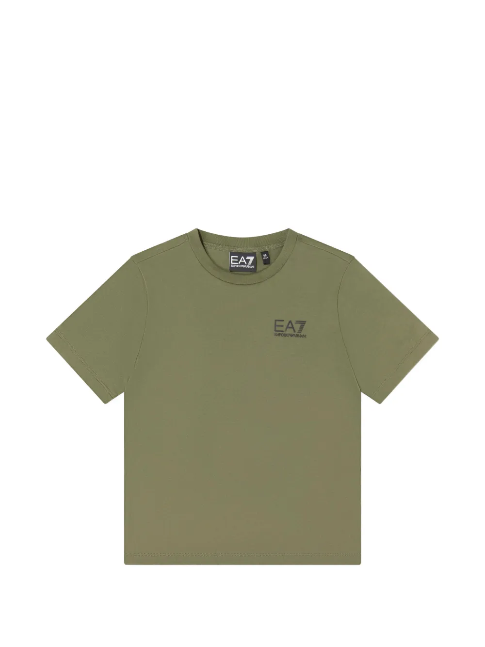 Emporio Armani Kids EA7 logo-print T-shirt - Verde