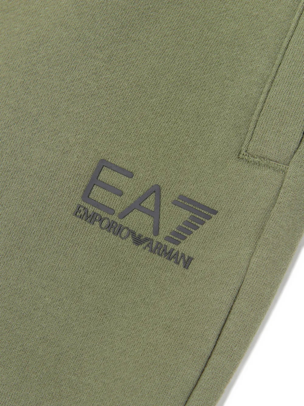 Emporio Armani Kids EA7 logo-print track pants Groen