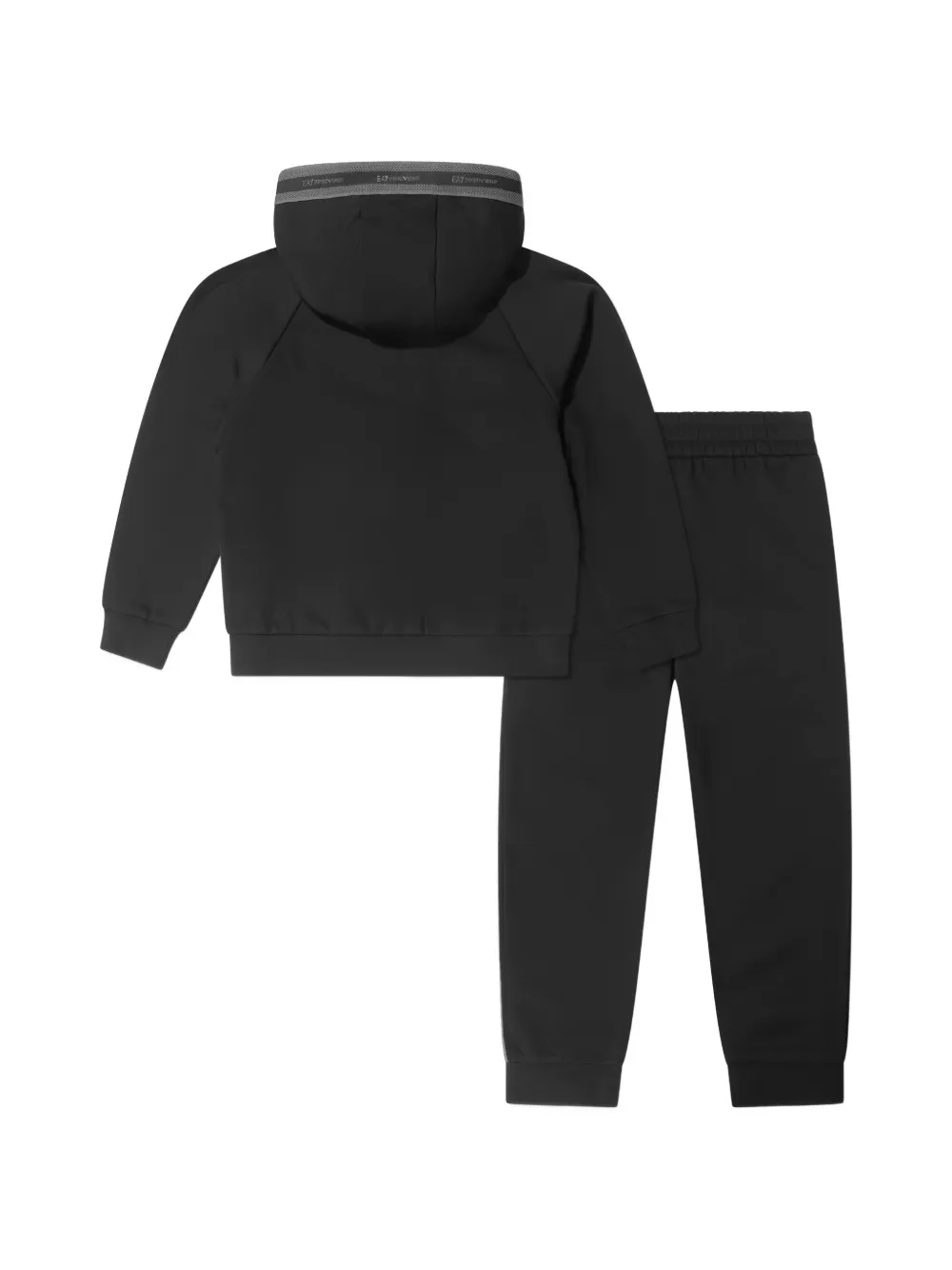 Emporio Armani Kids EA7 logo-patch tracksuit Zwart