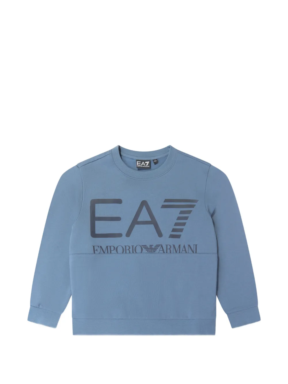 Emporio Ar i Kids EA7 logo-print sweatshirt Blauw