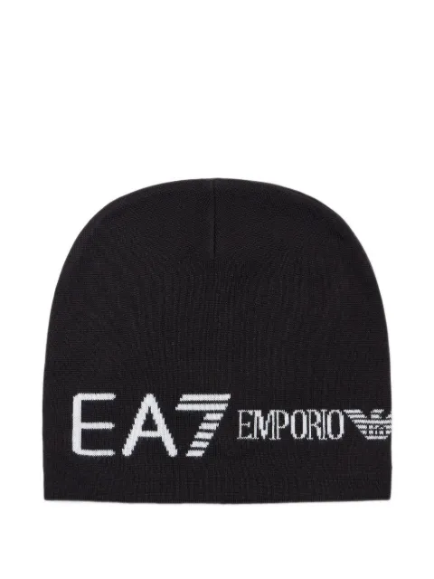 Ea7 Emporio Armani knitted beanie hat