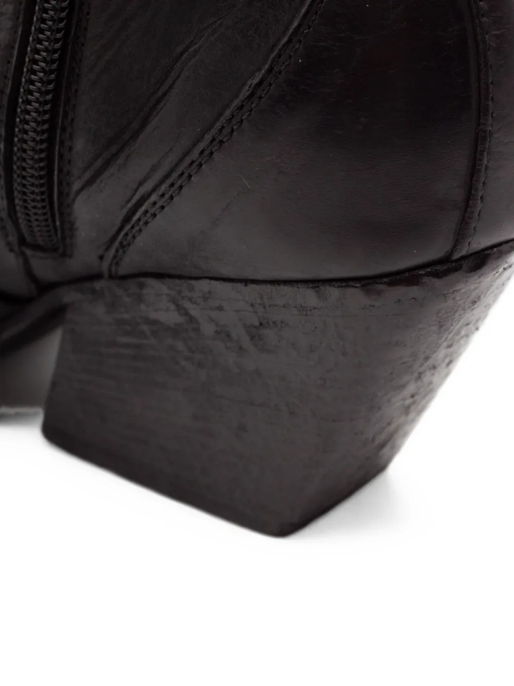 Elena Iachi Western-style leather boots Zwart