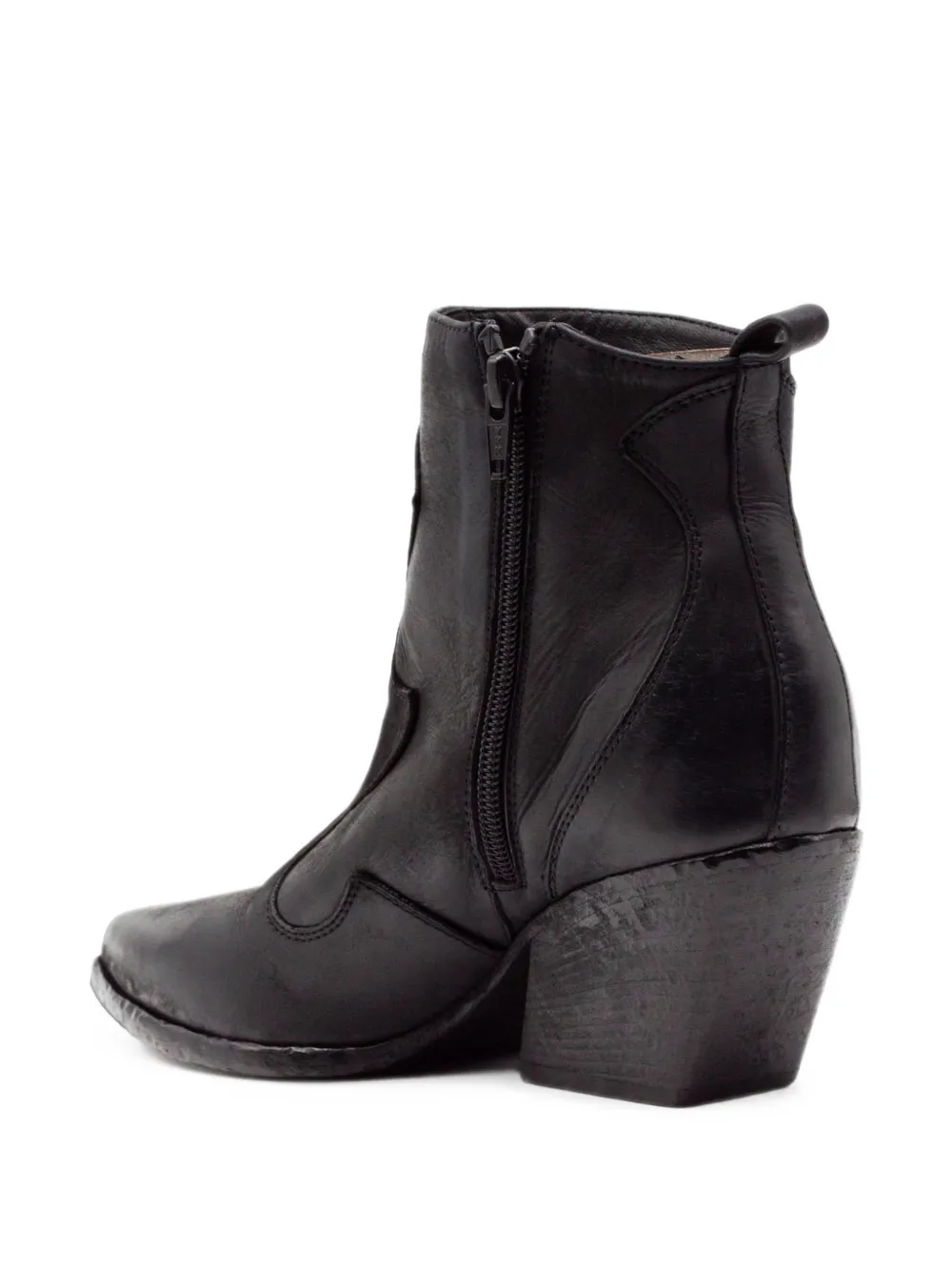 Elena Iachi Western-style leather boots Zwart