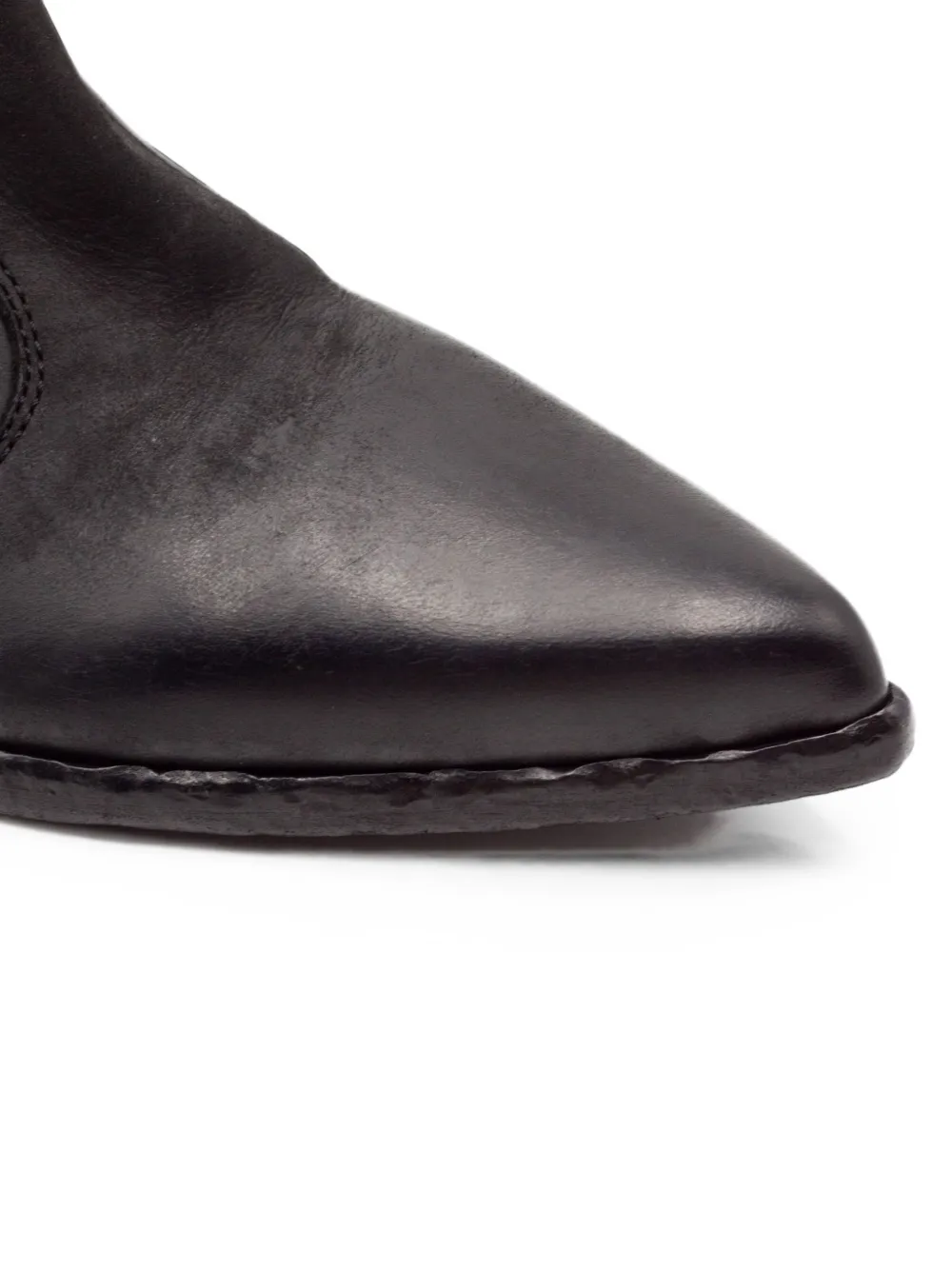 Elena Iachi Western-style leather boots Zwart