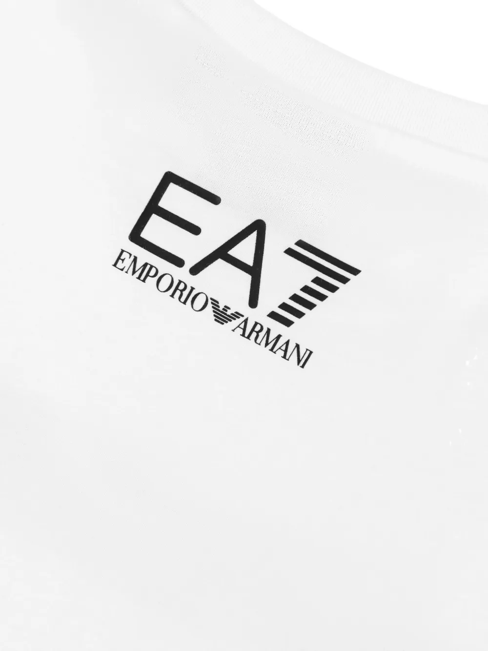 Emporio Armani Kids EA7 T-shirt met logoprint Wit